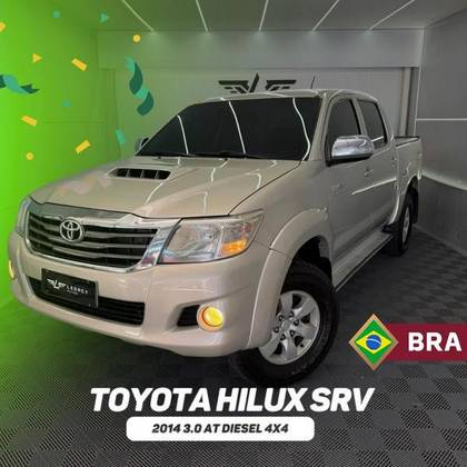 TOYOTA HILUX 3.0 SRV 4X4 CD 16V TURBO INTERCOOLER DIESEL 4P AUTOMÁTICO TOYOTA HILUX 3.0 SRV 4X4 CD 16V TURBO INTERCOOLER DIESEL 4P AUTOMÁTICO